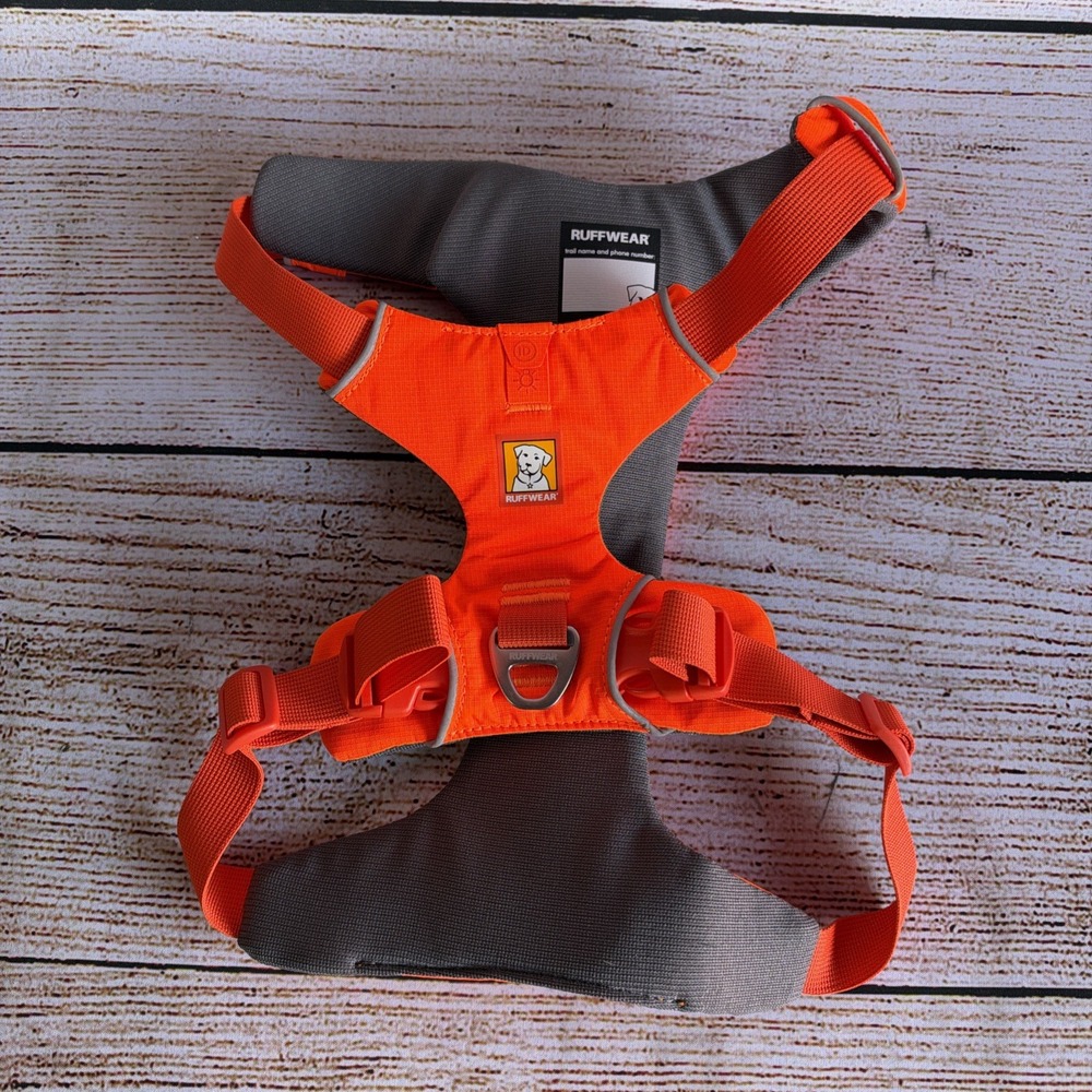 Ruffwear Front Range Padded Dog Harness Vest Orange Mens Size Medium Walking